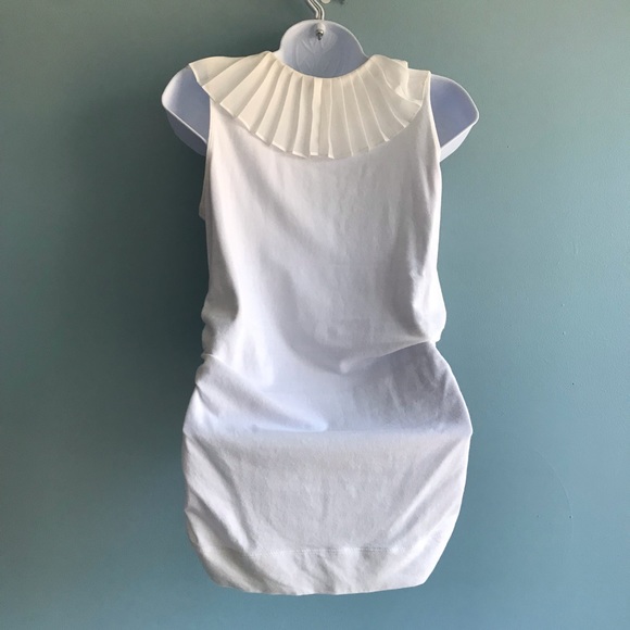 CAbi Viola Ruched Sleeveless Ruffle Trim Top S - Picture 4 of 6